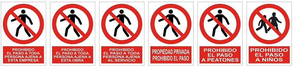 Señales prohibicion