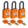 Candado safekey nailon pack 3